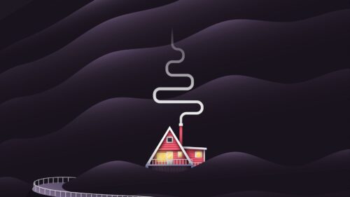 House, Smoke, Hills HD Wallpapers Free Download