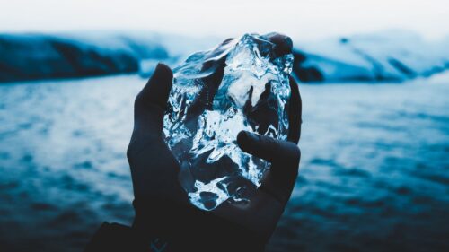 Ice, Hand, Blur Desktop Wallpapers Free Download