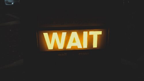 Inscription, Wait, Backlight Free Wallpapers Download