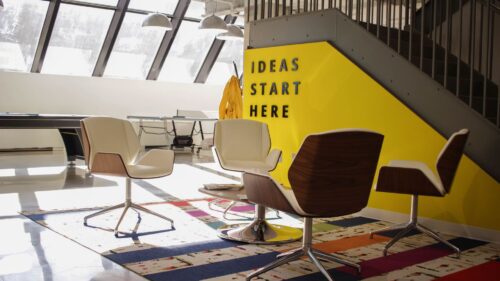 Interior, Yellow, Office Free Wallpapers Download