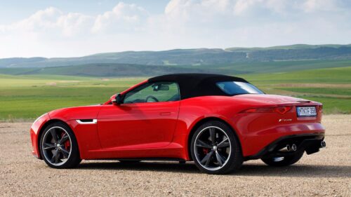 Jaguar F Type, V8, Side View HD Wallpapers