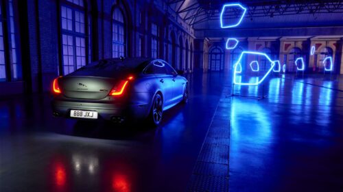 Jaguar XJ, Jaguar, Neon HD Wallpapers