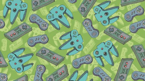 Joystick, Gamepad, Pattern HD Wallpapers