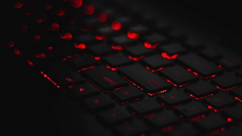 Keyboard, Backlight, Red HD Wallpapers