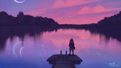 Lake, Pier, Silhouette The Best Wallpapers Related to