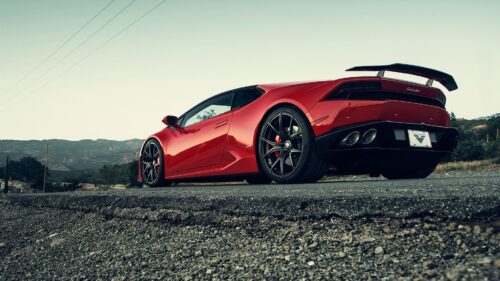 Lamborghini Huracan, Red, Side View, Etc, HD Wallpapers Free Download