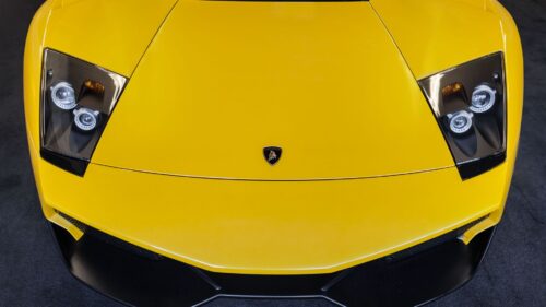 Lamborghini, Murcielago, Hood Yellow Free Wallpapers Download
