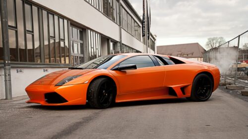Lamborghini Murcielago, Lp640 Orange Free Wallpapers Download