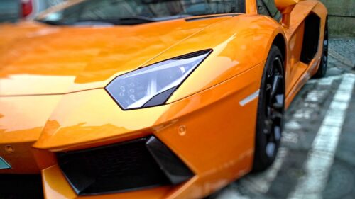 Lamborghini, Side View, Spotlight Wallpapers Download