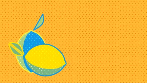 Lemon, Dots, Art Great Wallpapers Download