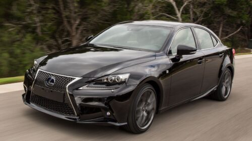 Lexus 300h Sport Black, Side View Perfect Wallpapers Download