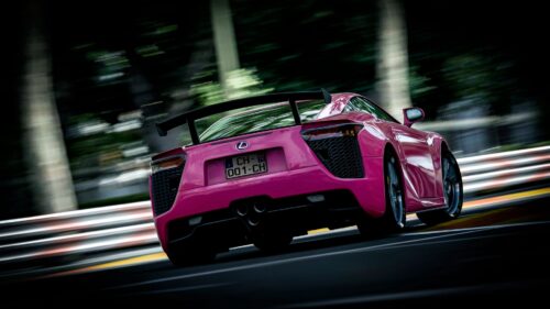 Lexus, Pink, Blur, Rear Biew, Sport Car Perfect Wallpapers Download