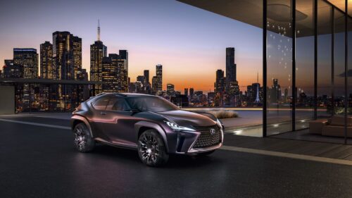 Lexus, Side View, Skyscrapers Free Wallpapers Download For Desktop