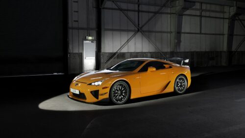 Lexus lfa, Yellow, Side View Perfect Wallpapers Download