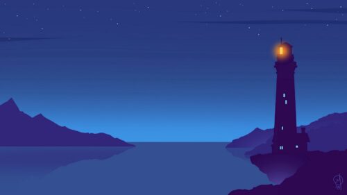 Lighthouse, Night, Landscape Free Wallpapers Download For Desktop