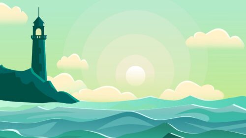 Lighthouse, Sea, Wave Free Wallpapers Download For Desktop