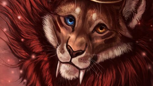 Lion Crown, Art Free Wallpapers Download For Desktop