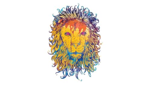 Lion, Drawing, Colorful, King Free Wallpapers Download For PC