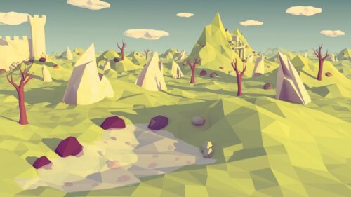 Low Poly, Polygon, Landscape Free Wallpapers Download