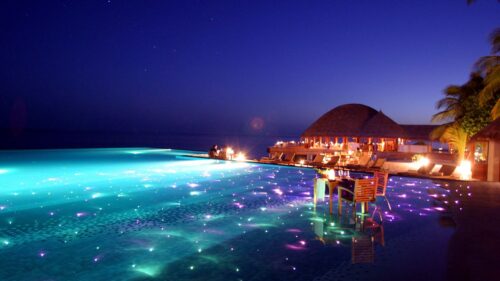 Maldives, Tropical, Resort, Evening Free Wallpapers Download
