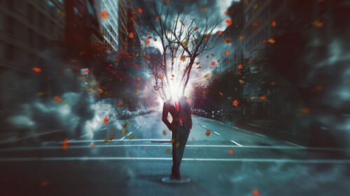Man, City, Surrealism Free Wallpapers Download