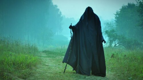 Man, Field, Cloak, Pilgrim Free Wallpapers Download