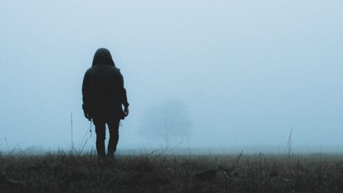 Man, Loneliness, Fog Free Wallpapers Download