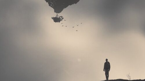 Man, illusion, Fog Free Wallpapers Download