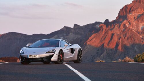 Mclaren 570GT, Side View, Gray HD Wallpapers Free Download