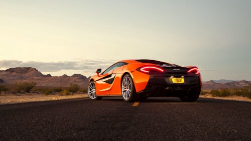 Mclaren 570s, Rear View, Orange HD Wallpapers Free Download