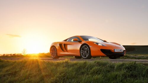 Mclaren MP4, Orange, Front Sun Free Wallpapers Download