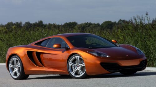 Mclaren MP4, Orange, Side View Free Wallpapers Download