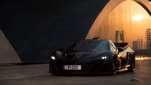 Mclaren P1, Black, Front View Free Wallpapers Download