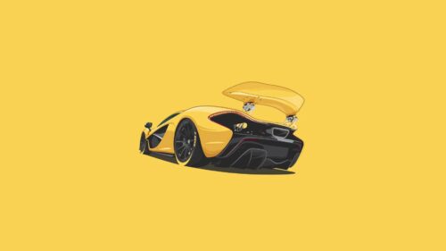 Mclaren P1, Minimalism, Art Free Wallpapers Download