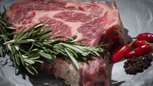 Meat, Rosemary, Steak Free Wallpapers Download