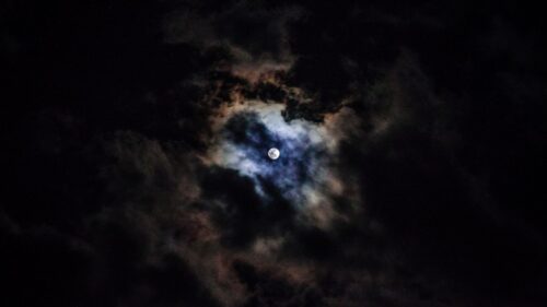 Moon, Night, Clouds Download Free HD Wallpapers