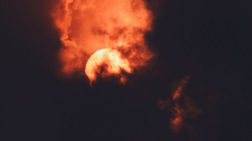 Moon, Sky, Clouds, Night Download Free HD Wallpapers