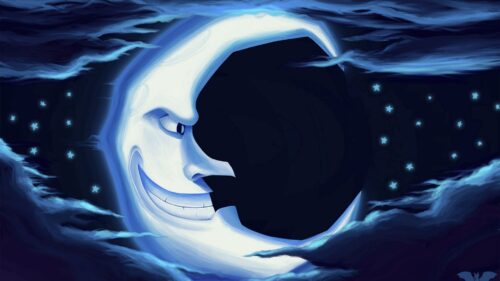 Moon, Smile, Art Download Free HD Wallpapers
