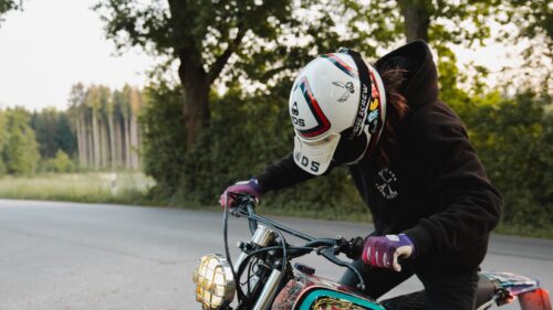 Moped, Bike, Motorcyclist Download Free HD Wallpapers