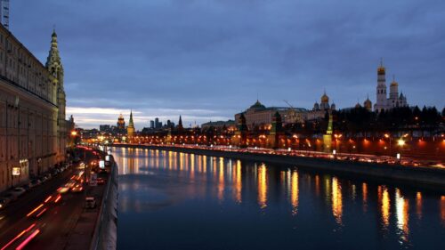 Moscow, Night, Russia, Archangel Download Free HD Wallpapers