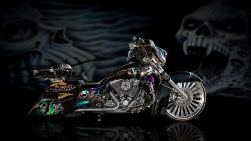 Motorcycle, Bike, Design, Airbrush Download Free HD Wallpapers For Desktop