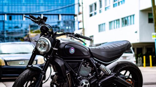 Motorcycle, Headlight, Steering Wheel Download Free HD Wallpapers For Desktop