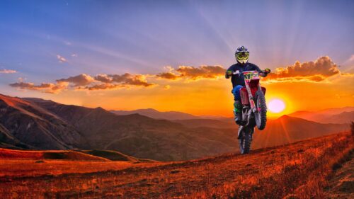 Motorcycle, Motorcyclist, Cross Download Free HD Wallpapers For Desktop