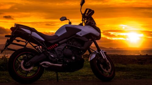 Motorcycle, Sunset, Style Download Free HD Wallpapers