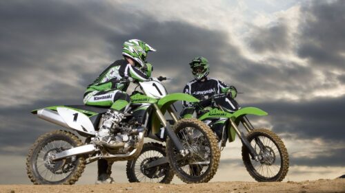 Motorcycles, Racers, Clouds Download Free HD Wallpapers