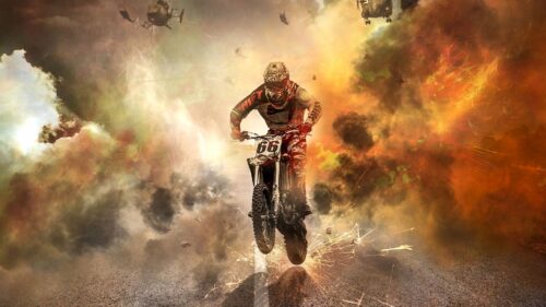 Motorcyclist, Motorcycle, Helicopters Download Free HD Wallpapers