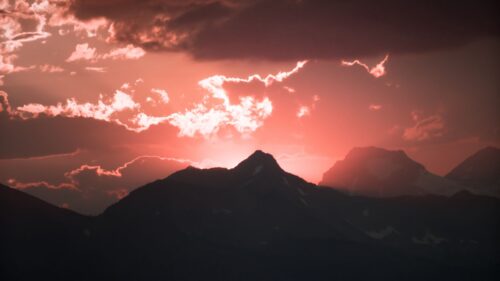 Mountain, Clouds, Dark Download Free HD Wallpapers