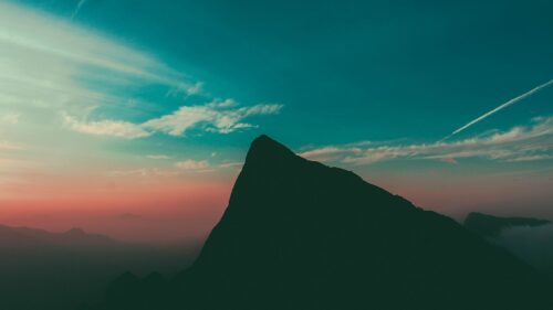 Mountain, Sky, Evening Download Free HD Wallpapers