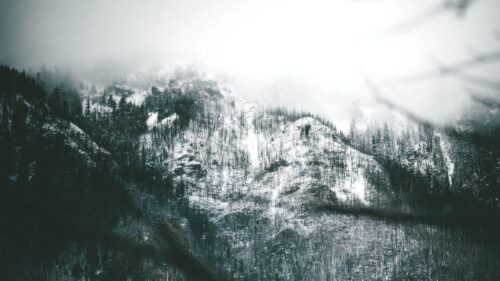 Mountain, Slope, Fog Download Free HD Wallpapers