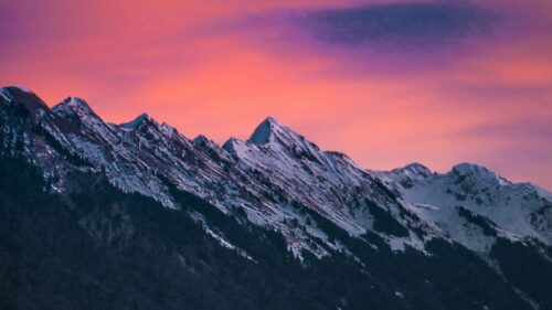 Mountains, Clouds, Dusk Free HD Wallpapers Download